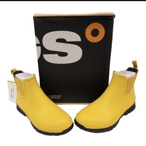 Bogs Yellow Amelia Slip On Waterproof Chelsea Rain Boots 10